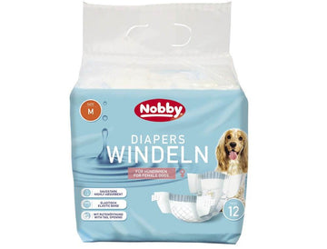 Paw & Joy Biggest Pet Supplies brand in Egypt | 57172 NOBBY Diapers f. female dogs 12 pcs.; M ; 32 - 48cm