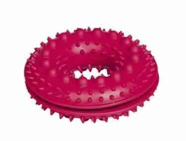 Paw & Joy Biggest Pet Supplies brand in Egypt | 60013 NOBBY Rubber snackring with spikes red 10,5 cm