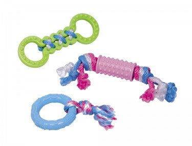 Paw & Joy Biggest Pet Supplies brand in Egypt | 60365 NOBBY TPR Toy Set 3 pcs