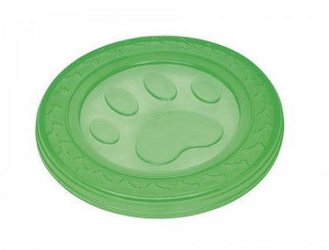 60373 NOBBY TPR Fly-Disc "Paw" green 22 cm -  - PetsOffice