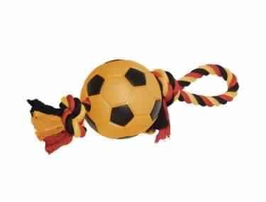 Paw & Joy Biggest Pet Supplies brand in Egypt | 60380 NOBBY TPR Soccer ball with handle 12,5 cm