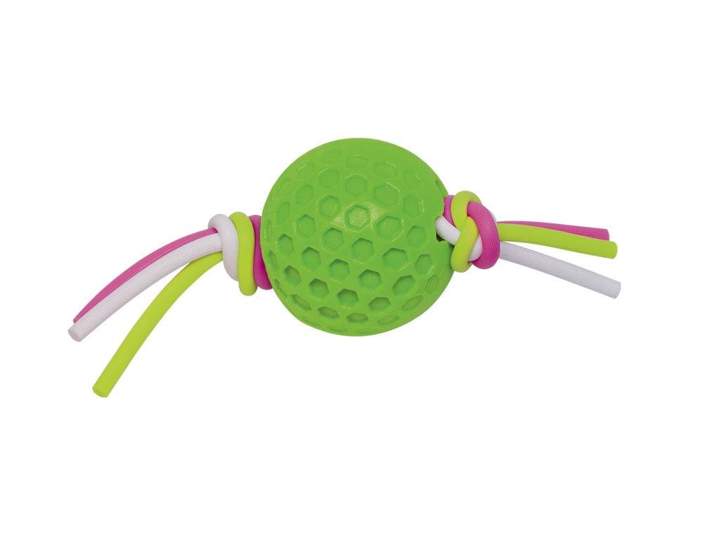 Paw & Joy Biggest Pet Supplies brand in Egypt | 60394 NOBBY TPR ball with silicon thread green 7,5 cm