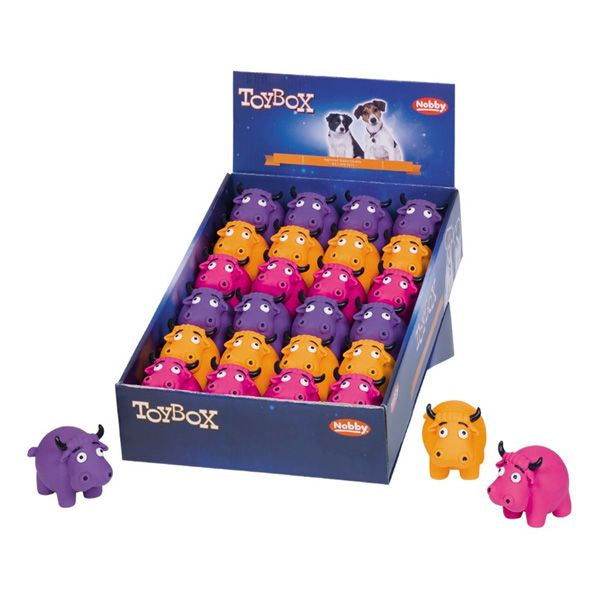 Paw & Joy Biggest Pet Supplies brand in Egypt | 60430 NOBBY Latex Cow assorted coloures 8,5 cm