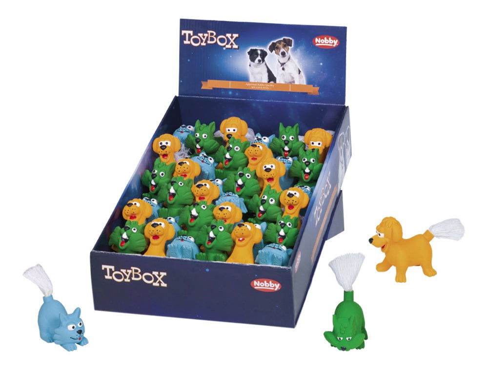 Paw & Joy Biggest Pet Supplies brand in Egypt | 60433 NOBBY Latex figures assorted coloures 6,5-8,5 cm