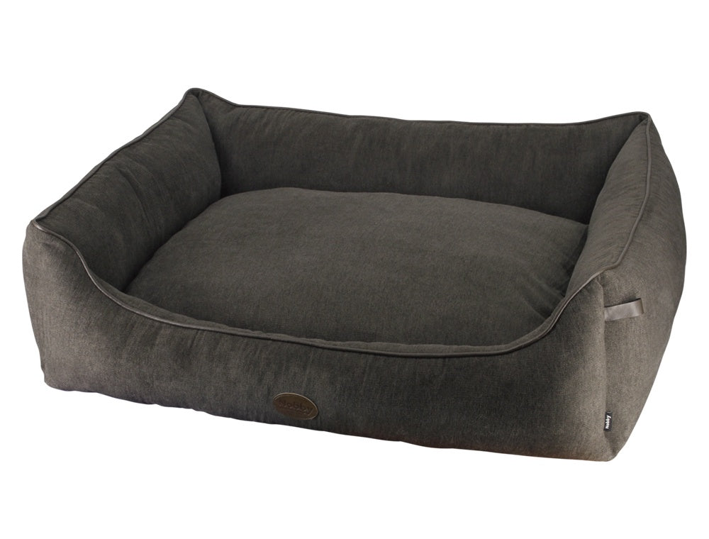 60826 NOBBY Comfort bed square "TANO" brown L x B x H: 80 x 70 x 23 cm -  - PetsOffice