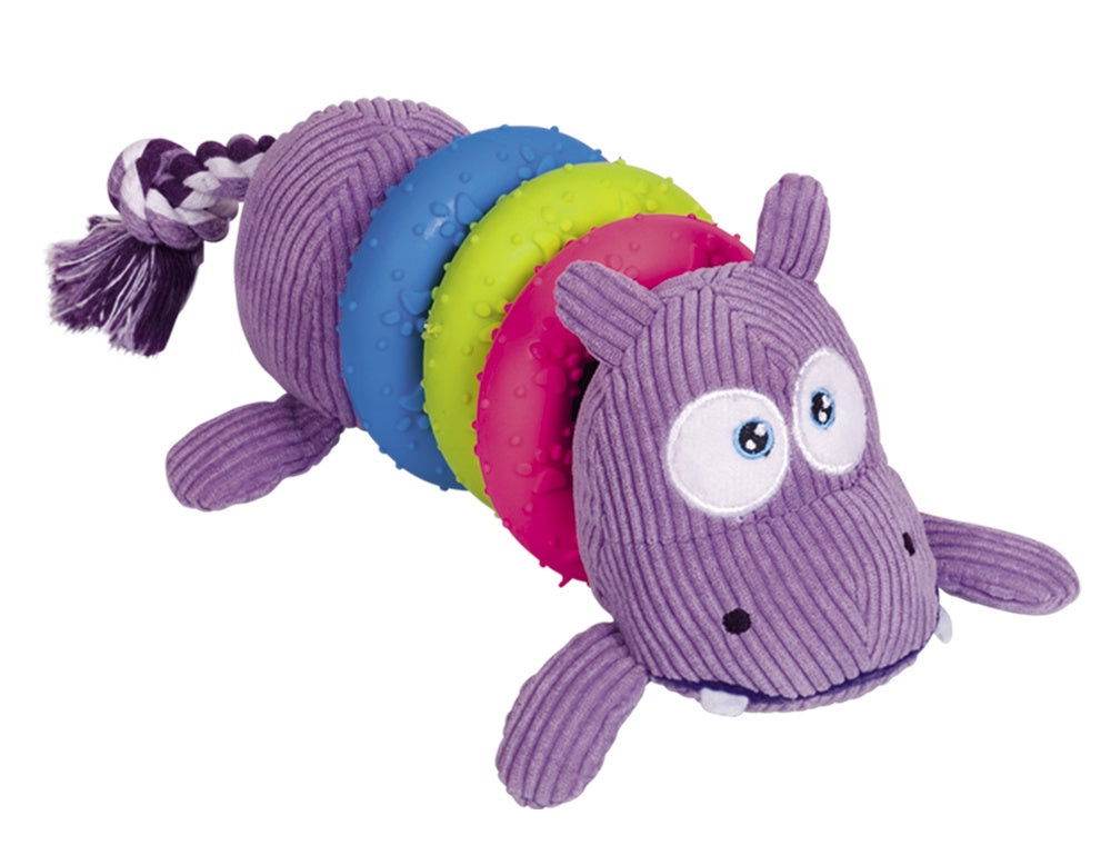 Paw & Joy Biggest Pet Supplies brand in Egypt | 61128 NOBBY Plush hippo with rubber toy 23 cm