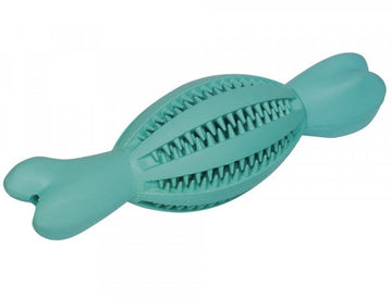 61216 NOBBY Rubber rugby ball with bone "DENTAL LINE"  23cm