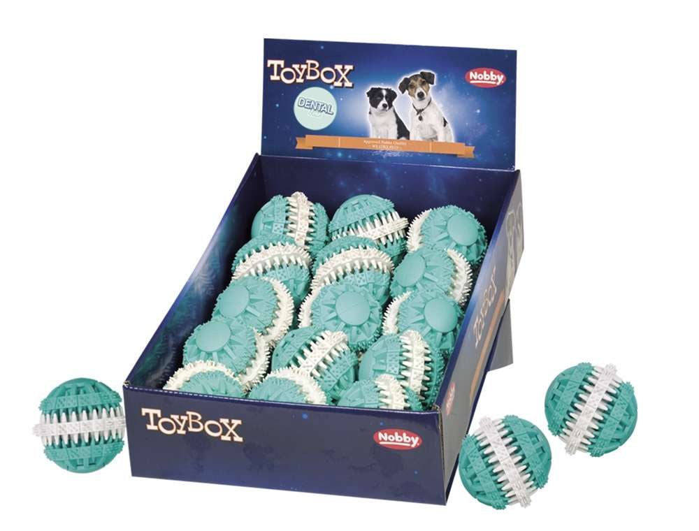 61541 NOBBY Rubber ball "DENTAL LINE" 7cm