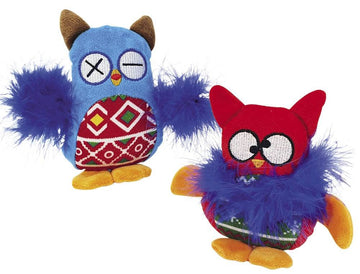 Paw & Joy Biggest Pet Supplies brand in Egypt | 61566 NOBBY Plush Owl with Catnip assorted 15cm