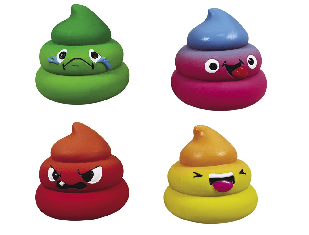 61572 NOBBY Latex "Emotion Poops" assorted colours 8cm