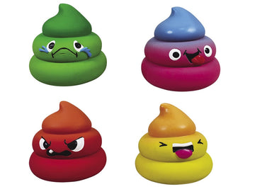 61572 NOBBY Latex "Emotion Poops" assorted colours 8cm