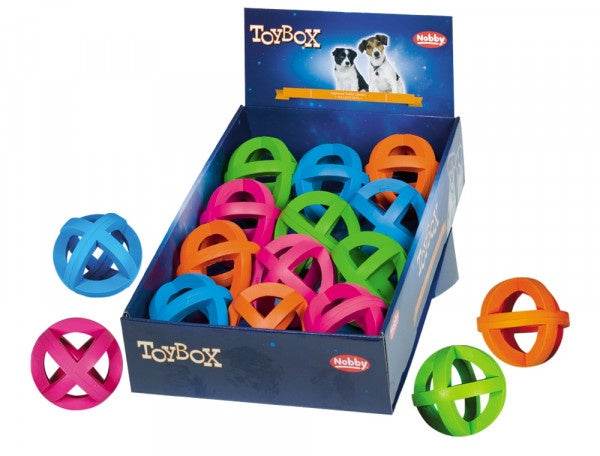 Paw & Joy Biggest Pet Supplies brand in Egypt | 61576 NOBBY Rubber fence balls assorted colours Ø 9 cm