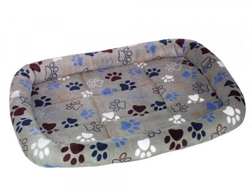 61636 NOBBY Mat with edge oval Classic "LISSI" light grey l x w x h: 88 x 68 x 8 cm