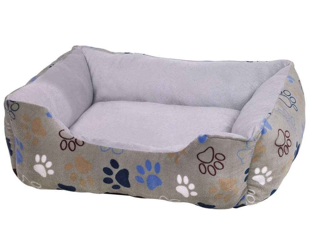 61648 NOBBY Comfort bed square Classic "LISSI" light grey l x w x h: 70 x 60 x 20 cm