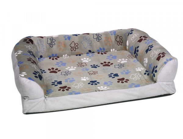 61661 NOBBY Plush sofa square Classic "LISSI" light grey Set 2 pcs: 60 x 40cm; 80 x 60cm