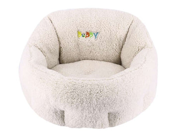 61703 NOBBY Comfort bed oval "PUPPY" ivory l x w x h: 50 x 45 x 32 cm
