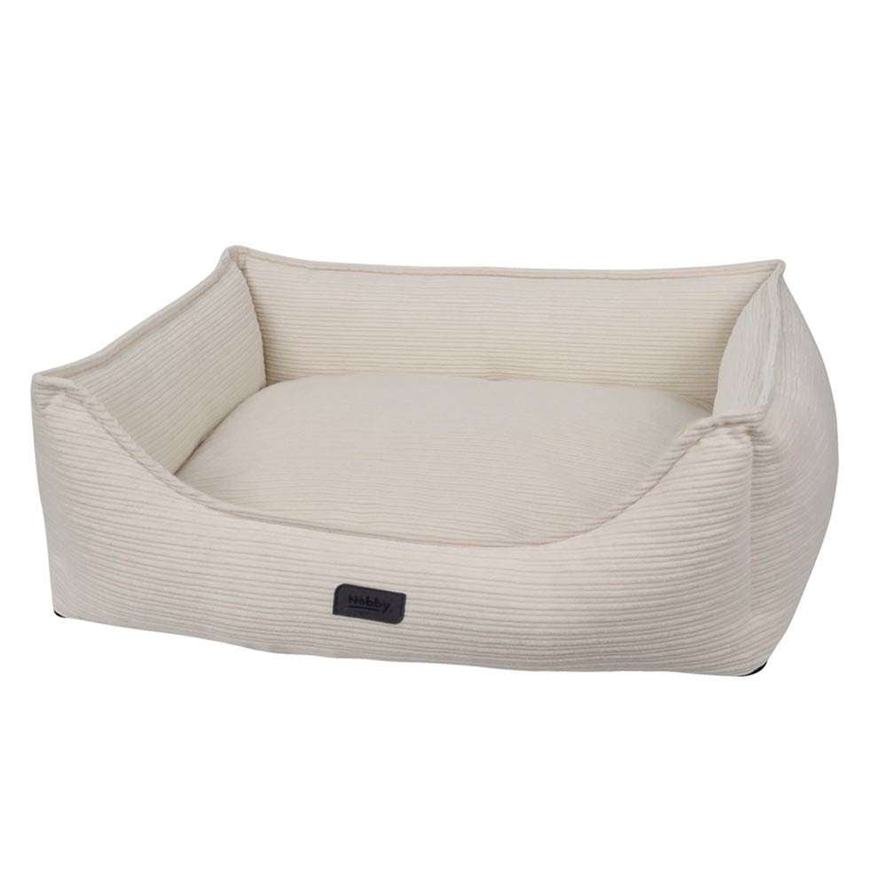 61744 NOBBY Comfort bed square "KAMBA" beige l x w x h: 60 x 48 x 19 cm