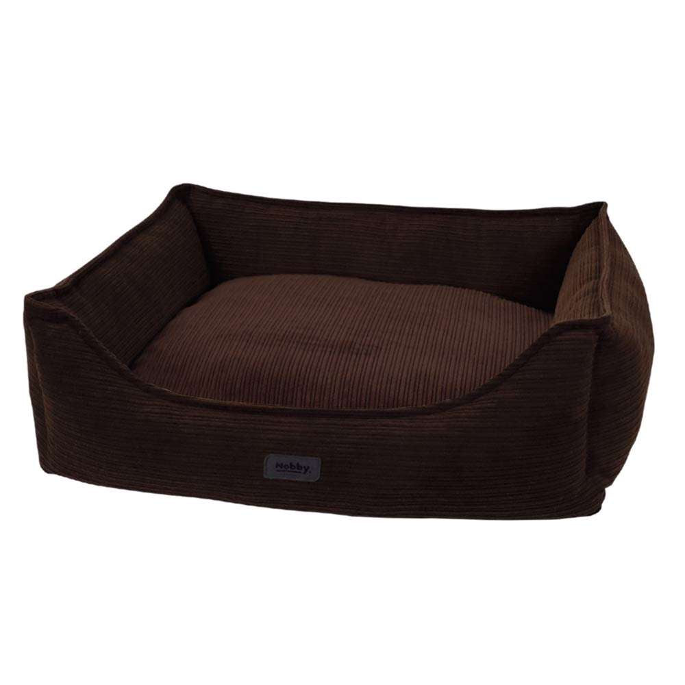 61751 NOBBY Comfort bed square "KAMBA" brown l x w x h: 100 x 80 x 25 cm