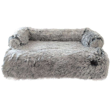 61769 NOBBY Sofa mat square "NURU" grey l x w x h: 91 x 74 x 10 cm