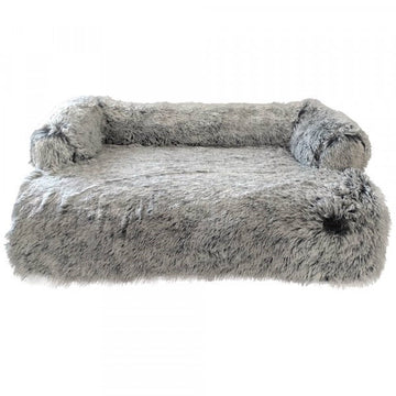 61770 NOBBY Sofa mat square "NURU" grey l x w x h: 110 x 85 x 15 cm