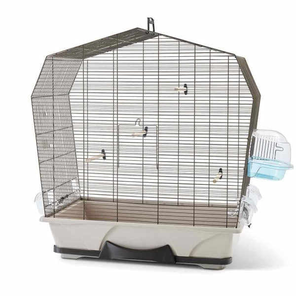 62174 NOBBY Bird cage "Mary 50" brown-mokka granit 70x38x73,5cm