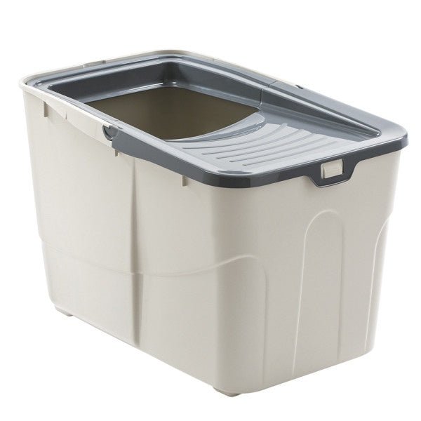 62188 NOBBY Cat toilet "BUXO OPEN" grey 58 x 39 x 38,5 cm -  - PetsOffice