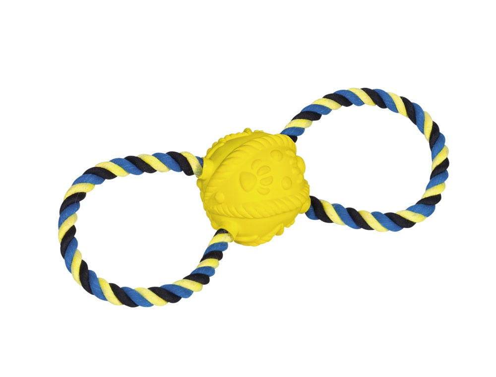 Paw & Joy Biggest Pet Supplies brand in Egypt | 62351 NOBBY Latex ball with rope PU foam filling 31 cm