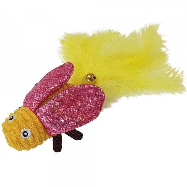 Paw & Joy Biggest Pet Supplies brand in Egypt | 62418 NOBBY Beetle made of fabric with catnip pink 18cm