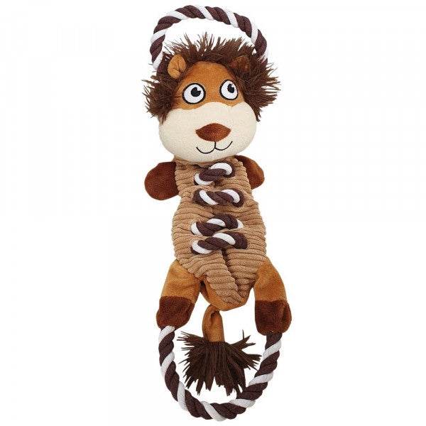 Paw & Joy Biggest Pet Supplies brand in Egypt | 62429 NOBBY Plush lion with rope 47cm