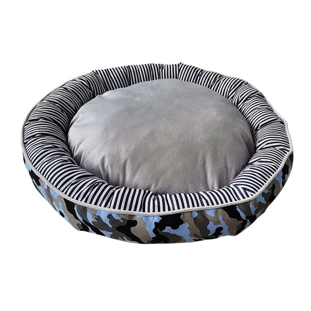 62827 NOBBY Comfort bed donut Classic "ELIO" blue camouflage d x h: � 70 x 15 cm