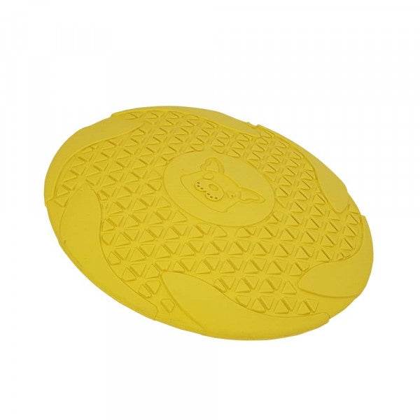 Paw & Joy Biggest Pet Supplies brand in Egypt | 63580 NOBBY Rubber Fly-Disc yellow Ø 18cm