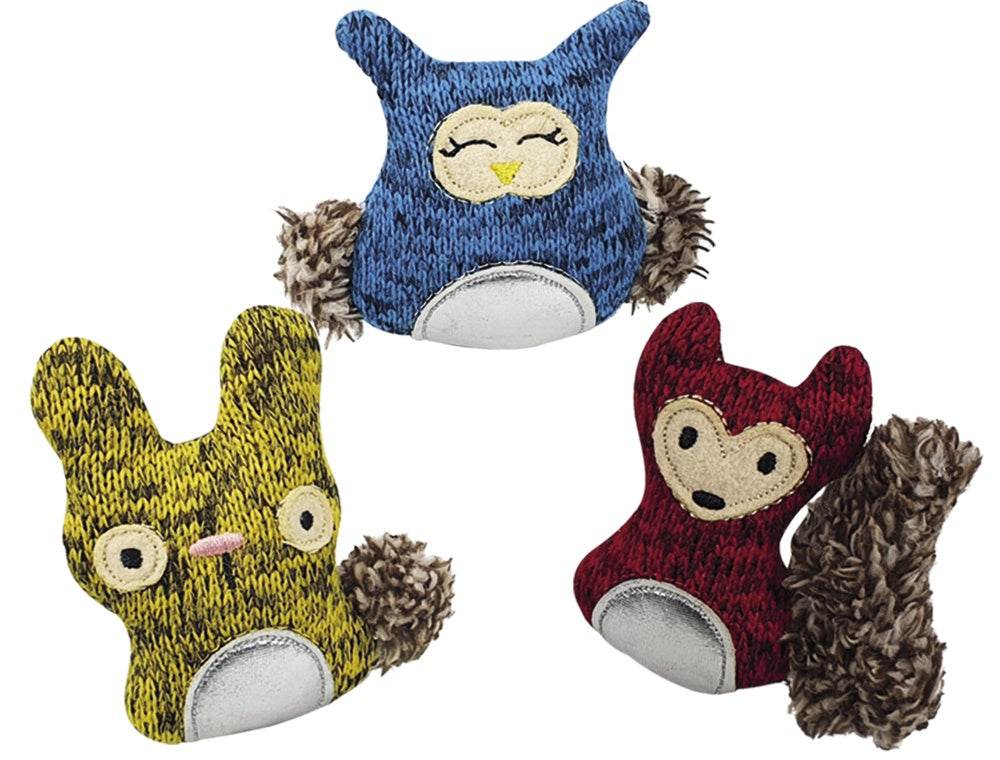 Paw & Joy Biggest Pet Supplies brand in Egypt | 63934 NOBBY Fabric animals with plush and catnip 7,5cm