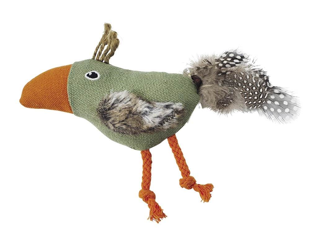 Paw & Joy Biggest Pet Supplies brand in Egypt | 63950 NOBBY Fabric bird with matatabi 13 cm