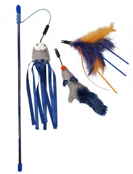 Paw & Joy Biggest Pet Supplies brand in Egypt | 63965 NOBBY Rod with toys 3 Toys