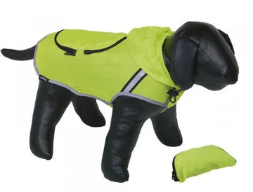 64550 NOBBY Dog coat "RAINY" neon yellow 26cm - Paw & Joy