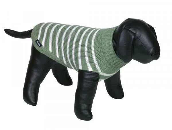 64751 NOBBY Dog pullover "PASMA" green 29cm - Paw & Joy