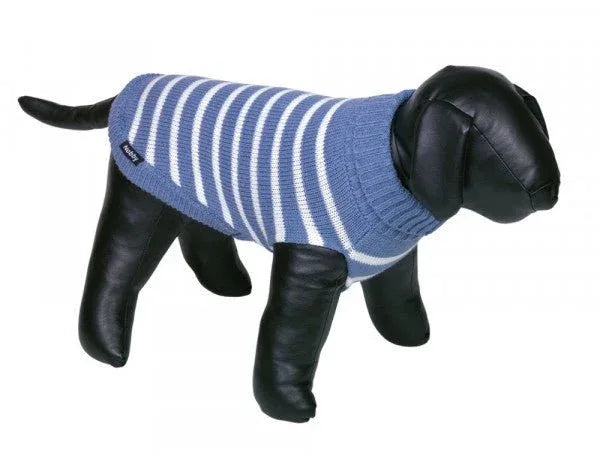 64760 NOBBY Dog pullover "PASMA" blue 29cm - Paw & Joy