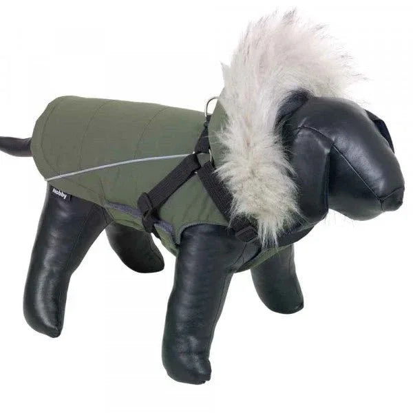 64929 NOBBY Dog coat "MILY 2 in 1" green 40cm - Paw & Joy