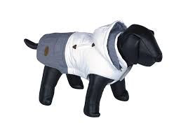 66740 NOBBY Dog coat "DUO" white-grey 23 cm -  - PetsOffice