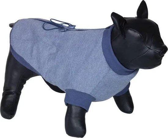 66768 NOBBY Dog sweater "MINIK" blue 37 cm - Paw & Joy