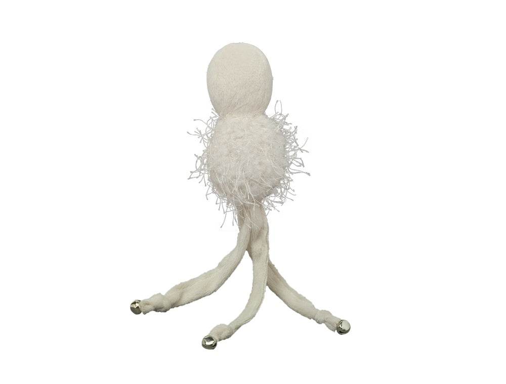Paw & Joy Biggest Pet Supplies brand in Egypt | 66851 NOBBY Octopus with bells white 24 cm, with Catnip