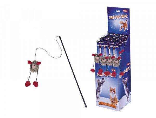 Paw & Joy Biggest Pet Supplies brand in Egypt | 66872 NOBBY Teaser with plush mouse with sound