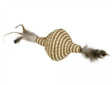 Paw & Joy Biggest Pet Supplies brand in Egypt | 66918 NOBBY Spinner with rattle and feather 11 cm