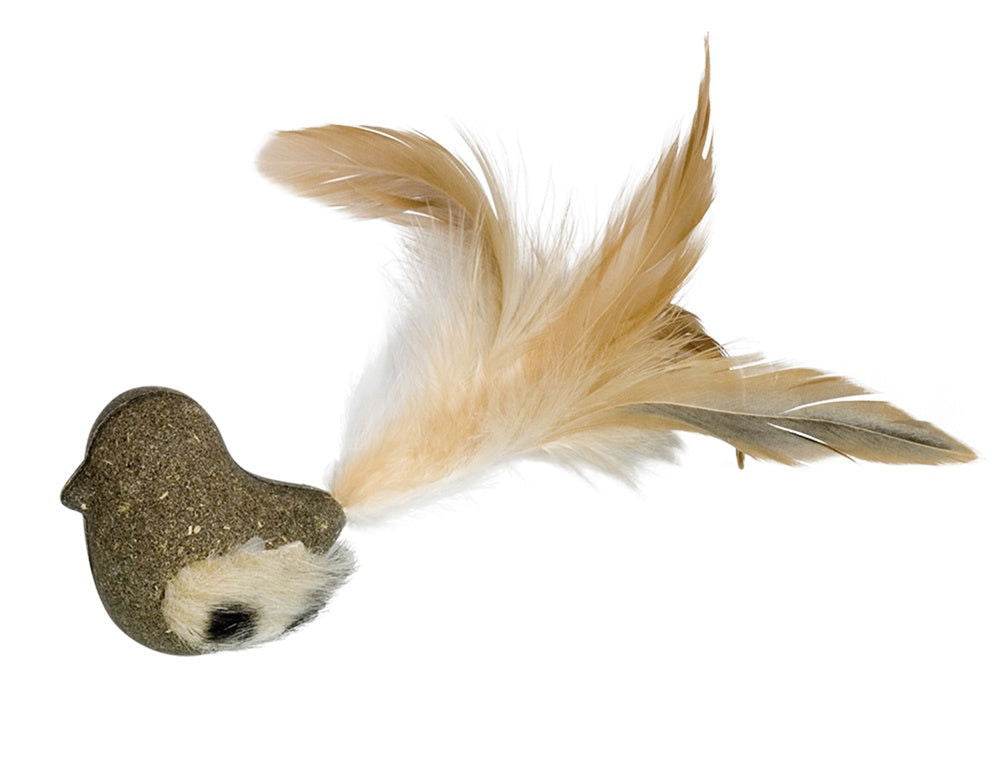Paw & Joy Biggest Pet Supplies brand in Egypt | 66926 NOBBY Catnip bird with plush & feathers 5 cm / 17 cm