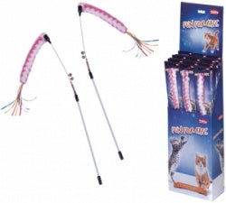 Paw & Joy Biggest Pet Supplies brand in Egypt | 66957 Rod with plush toy pole 25 cm, wire with toy 57 cm