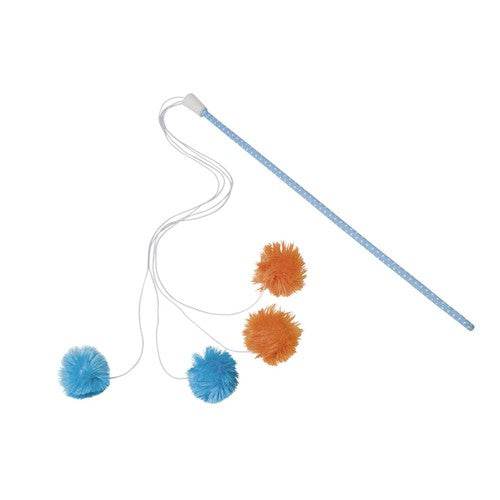 Paw & Joy Biggest Pet Supplies brand in Egypt | 66961 Rod with plush balls Pole 45cm, wrist 50cm, toys 6 cm