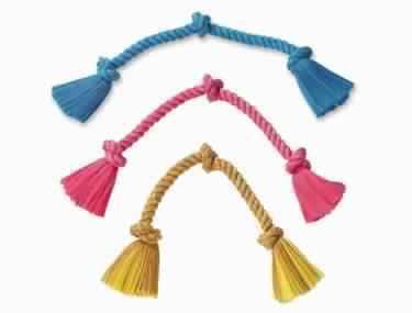 Paw & Joy Biggest Pet Supplies brand in Egypt | 67052 NOBBY Rope Toy, Rope XXL Yellow, red, blue 95 cm; 650 g