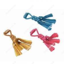 Paw & Joy Biggest Pet Supplies brand in Egypt | 67053 NOBBY Rope Toy, Braided rope with loop assorted yellow, red or blue 34 cm; 200 g