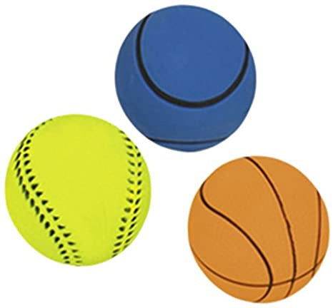 Paw & Joy Biggest Pet Supplies brand in Egypt | 67202 Foam rubber balls assorted 7,2 cm; Net of 3 pcs