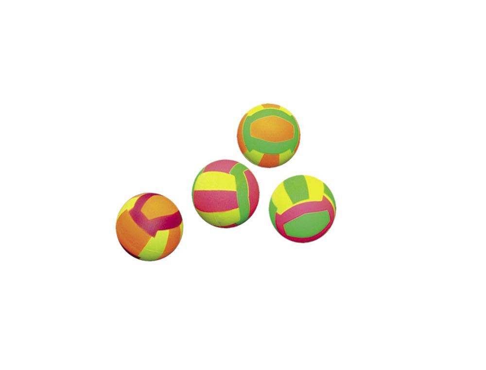 Paw & Joy Biggest Pet Supplies brand in Egypt | 67208 Foam rubber Volleyballs assorted 6,3 cm; Net of 4 pcs